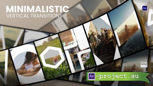 Videohive - Minimalistic Vertical Transitions - 60529511 - Project for After Effects