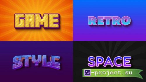 Videohive - Text Effect - Retro Style 01 - 60516773 - Project for After Effects