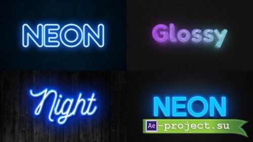 Videohive - Text Effect - Neon Style 01 - 60516759 - Project for After Effects