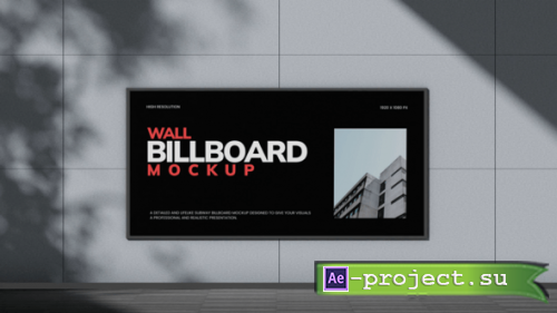 Videohive - Wall Billboard Mockup - 60528035 - Project for After Effects