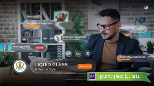 Videohive - Liquid Glass Lower Third - 60527966 - Project for After Effects