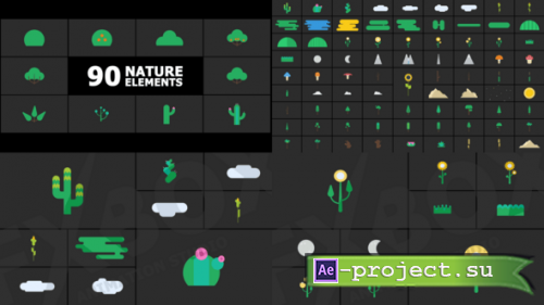 Videohive - Animated Nature Elements for After Effects - 60483169 - Project for After Effects