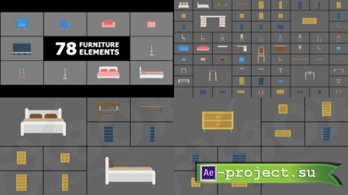 Videohive - Animated Furniture Elements for After Effects - 60483128 - Project for After Effects