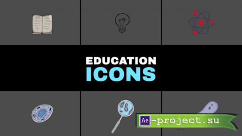 Videohive - Science Education Icons for After Effects - 60483076 - Project for After Effects