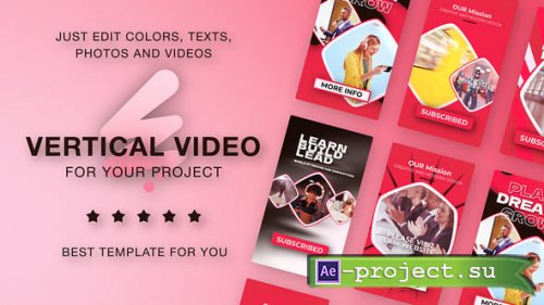 Videohive - Verical Reel Red - 60484860 - Project for After Effects