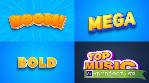 Videohive - Text Effect - 3D Style 04 - 60529598 - Project for After Effects