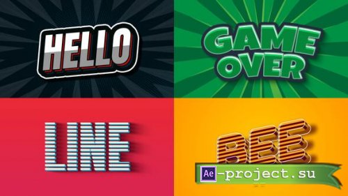 Videohive - Text Effect - Vintage Style 01 - 60529589 - Project for After Effects