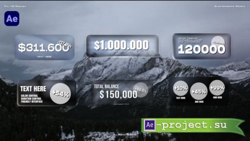 Videohive - Glass Infographic Widgets - 60535962 - Project for After Effects