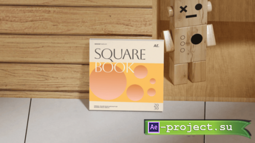 Videohive - Square Book Mockup - 60537642 - Project for After Effects