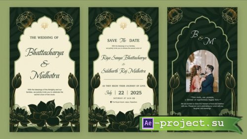 Videohive - Indian Flower Wedding Invitation - 60333374 - Project for After Effects