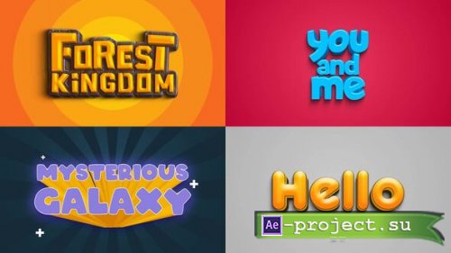 Videohive - Text Effect - Cartoon Style 02 - 60555960 - Project for After Effects