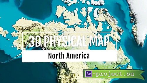 MA 3D Physical Map - North America 1551471 - Final Cut Pro Templates MA 3D Physical Map - North America 1551471 - Final Cut Pro Templates