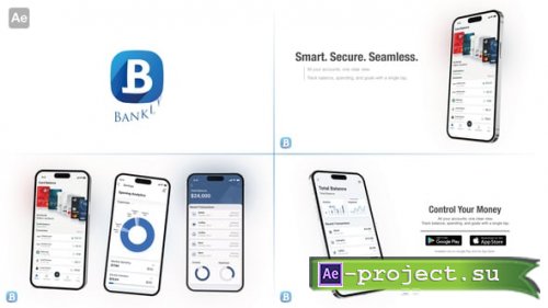 Videohive - Smartphone App Promo Mockup  3 Scenes Commercial After Effects Template - 52061343