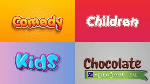 Videohive - Text Effect - Kid Style 02 - 60573325 - Project for After Effects