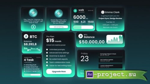 Videohive - SaaS Widgets - 60543699 - Project for After Effects