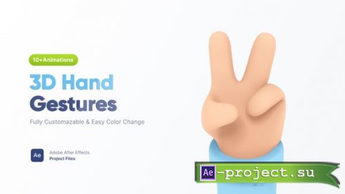 Videohive - 3D Hand Gestures - 60472373 - Project for After Effects