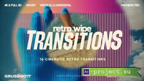 Videohive - Retro Transitions - 60536267 - Premiere Pro Templates