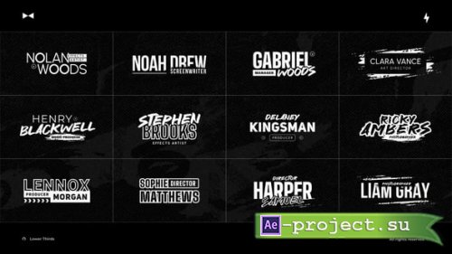 Videohive - Lower Thirds Unique | After Effects - 60565344 - Project for After Effects