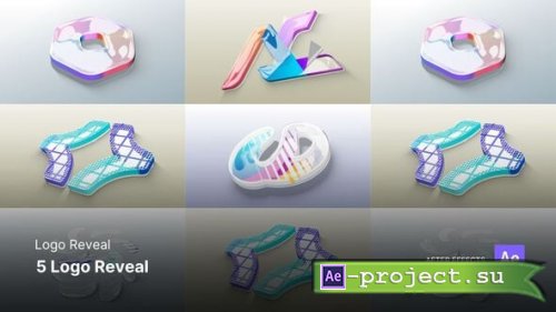 Videohive - Logo Reveal - 5 Logo Reveal After Effects Project Files - 60543007 - Project for After Effects