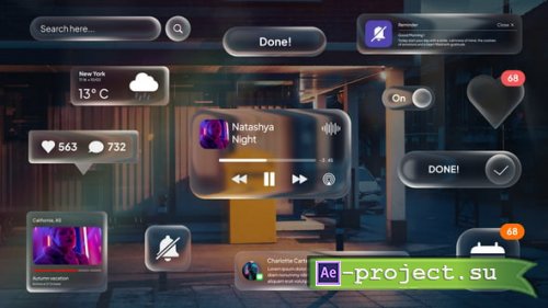 Videohive - Liquid Interface Items - 60590411 - Project for After Effects