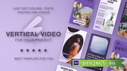 Videohive - Vertical Lilac Promo - 60599966 - Project for After Effects