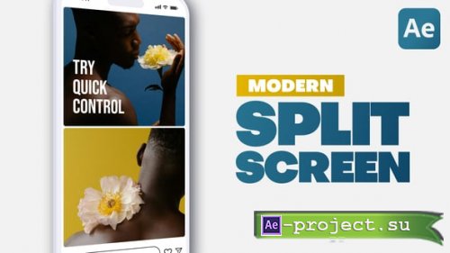 Videohive - Vertical Modern Split Screen - 60575008 - Project for After Effects