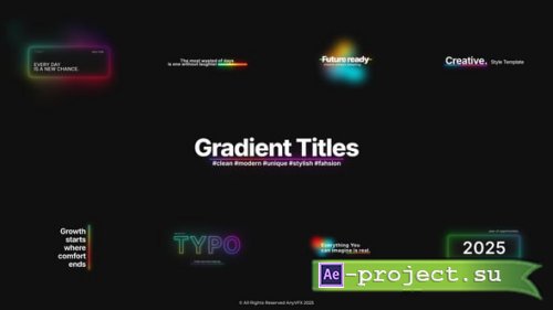 Videohive - Gradient Titles - 60499292 - DaVinci Resolve Templates