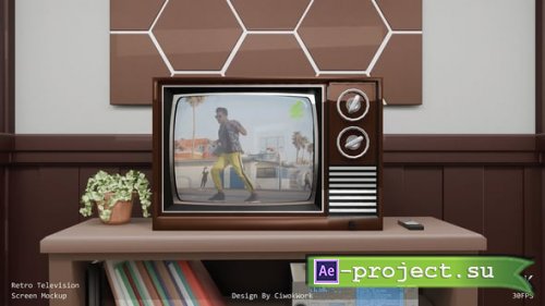 Videohive - Retro Television Screen Mockup - 60419536 - Project for After Effects