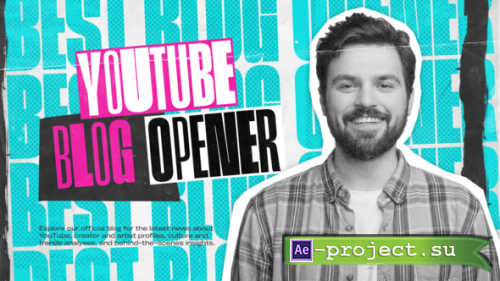 Videohive - Youtube Grunge Opener - 60627712 - Project for After Effects