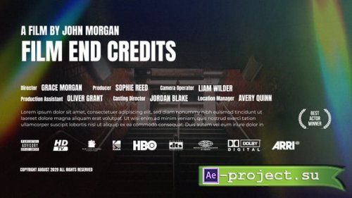 Videohive - Film End Credits - 60614208 - Project for After Effects