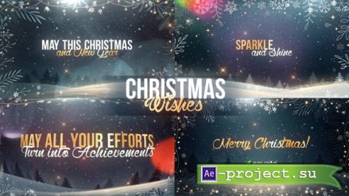 Videohive - Christmas Titles - Wishes and Greetings - 60629357 - Project for After Effects