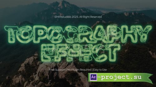 Videohive - Topography Text Effect - 60633317 - Project for After Effects