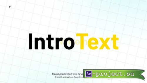 Videohive - Intro Text  AE - 60631144 - Project for After Effects