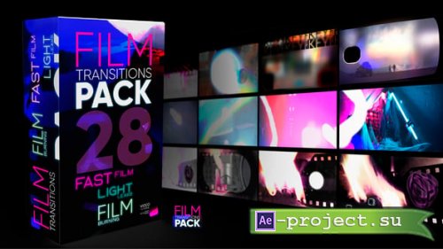 Videohive - Film Transitions Pack - 60639295 - Project for After Effects