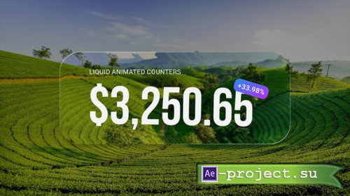 Videohive - Liquid Animated Counters - 60637571 - Project for After Effects