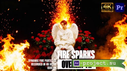 Videohive - Action Fire Sparks Overlays Pack For Premiere Pro - 60590416