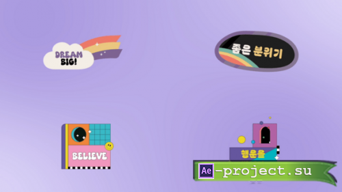 Videohive - Colorful Abstract Titles for After Effects - 60471189 - Project for After Effects