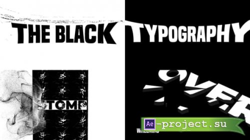 Videohive - Quake The Black Typography for After Effects - 60471537 - Project for After Effects