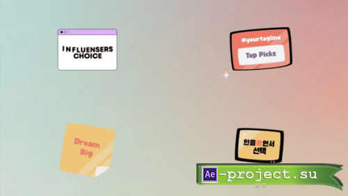 Videohive - Colorful Plate Titles for After Effects - 60471083 - Project for After Effects