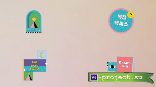 Videohive - Stylish Geometric Shapes Titles for After Effects - 60471303 - Project for After Effects