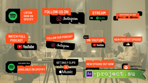 Videohive - Podcast Lower Thirds - 60629551 - Project for After Effects