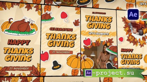 Videohive - Thanksgiving Stories Pack - 60649483 - Project for After Effects