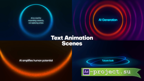 Videohive - Text Animation Scenes - 60651694 - Project for After Effects