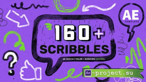 Videohive - Scribble Animation Pack  Hand-Drawn Doodle FX & Motion Overlays - 60648279