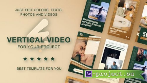 Videohive - Luxury Green & Gold Instagram Reels - 60654488 - Project for After Effects