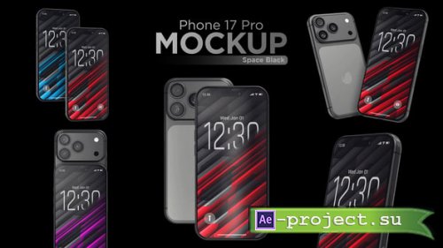 Videohive - App Promo | Phone 17 Pro Black Mockup - 60662151 - Project for After Effects