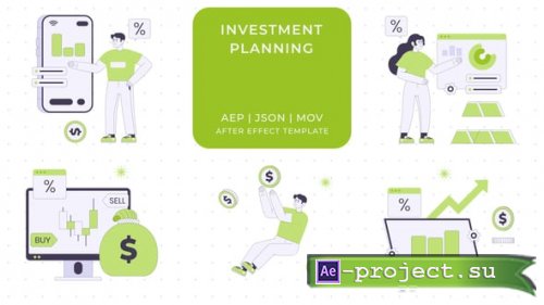 Videohive - Investment Planning Animated Illustration | After Effects - 60648439