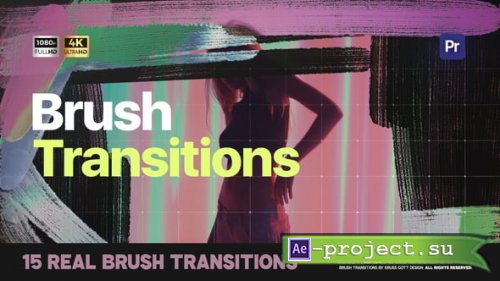 Videohive - Brush Stroke Transitions - 60602078 - Premiere Pro Templates