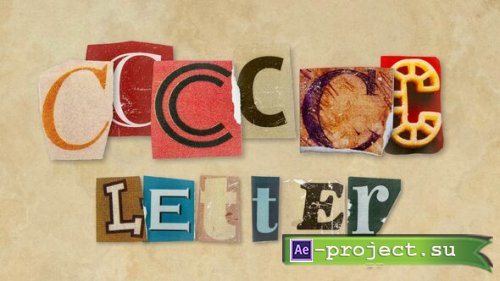 Videohive - Ransom Letters - C Letters - 60664194 - Project for After Effects