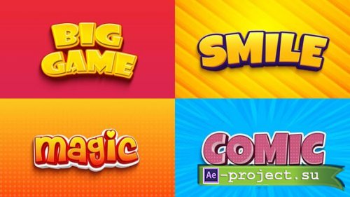 Videohive - Text Effect - Cartoon Style 03 - 60664081 - Project for After Effects